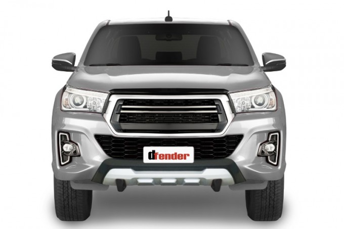 Bumper (Preto/Prata) Hilux 19/* - Acabam Preto