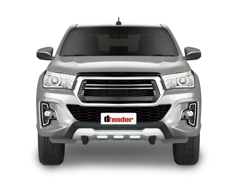 Bumper (Preto/Prata) Hilux 19/* - Acabam Preto